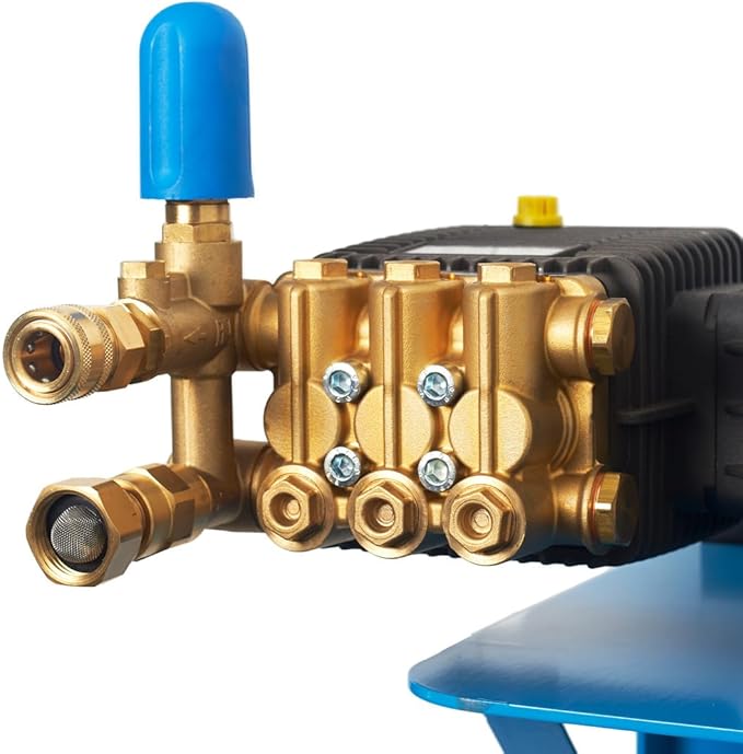 Canpump Wall-Mount Pressure Washer: 5 hp Full-Speed Motor 230 V, Total Stop System, Bertolini WBH 2430-F, Pressure Switch