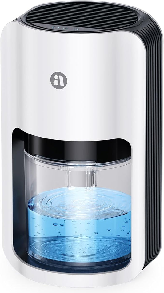 Dehumidifier for Home, 42oz Dehumidifier for Bathroom, Dehumidifiers for Room with Auto Shut Off, Auto Defrost Quiet Dehumidifier for Bedroom Wardrobe Closet Trailer RV