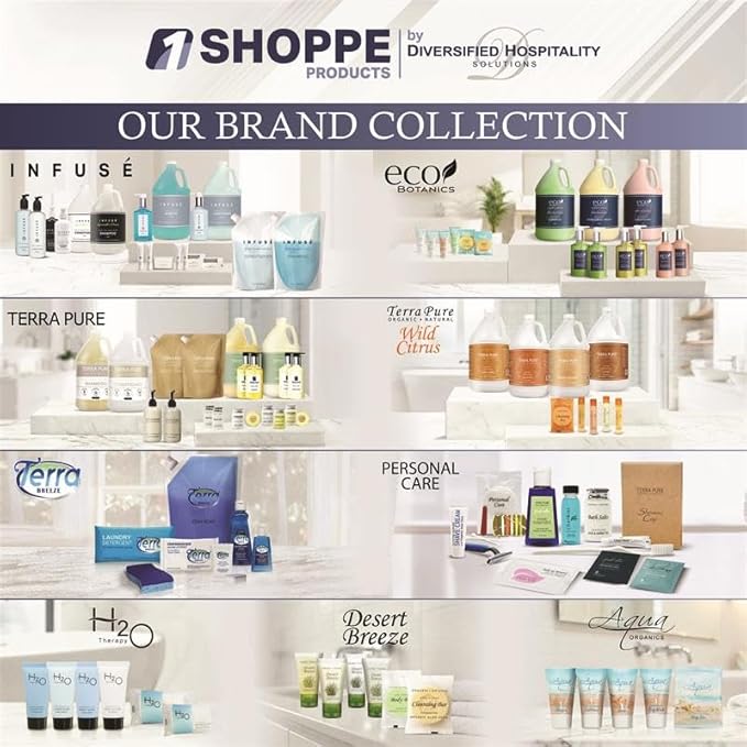Travel Laundry Detergent & Dish Soap | Terra Breeze 1-Shoppe Amenities Kit | Dish Soap, Laundry Soap | 180 Pieces