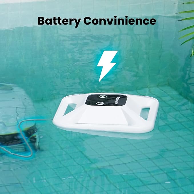 Poolmate Hydro 4 Cordless Robotic Pool Cleaner for All Pool Types, Battery Powered Robot Pool Vacuum, 210 Min Battery Life, Smart WiFi & Bluetooh App Control, Complete Wall & Waterline Pool Cleaning