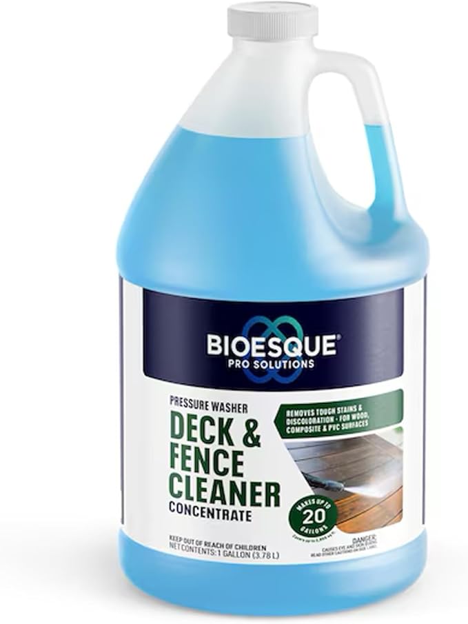 Bioesque Pressure Washer Deck & Fence Cleaner Concentrate, 1 Gallon (Pack of 4)