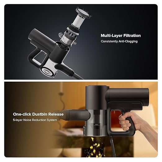 roborock F25 Combo Cordless Wet Dry Vacuum Cleaner, 5-in-1 Stick Vacuum Mop with 180° Lie-Flat, Floor Cleaner Machine with 194°F Hot Air Flash Drying & Self Cleaning, Whole-House Cleaning