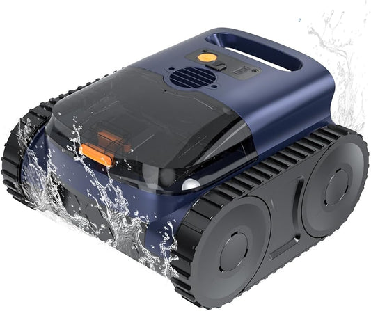 Pool Vacuum for Inground Pools, Zyerch Robotic Pool Cleaner for Above Pools with Floor/Wall Climbing/Waterline Cleaning, 180 Min Runtime, Pools up to 2150 Sq.Ft
