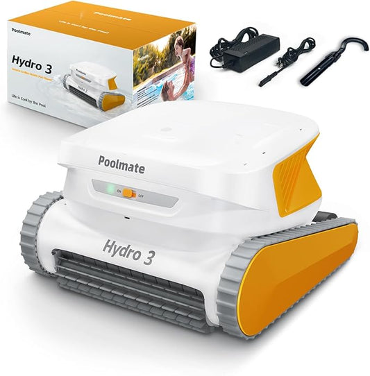 2026 Chasing Hydro 3 Robotic Pool Cleaner for Inground/Above Ground Pools, 150W Cordless Pool Vacuum, Max 200min Runtime, 4.1L Filter Basket, Auto Waterline/Wall Cleaning, Max 1076 sq.ft Coverage