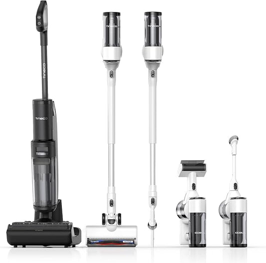 Tineco Floor ONE Switch S7 Wet Dry Vacuum Cleaner, Smart Floor Washer Multi-Function, Self-Cleaning, Extended Battery Lifespan 65Min Runtime, ZeroTangle Brush Dual-Edge Cleaning, Whole-House Cleaning