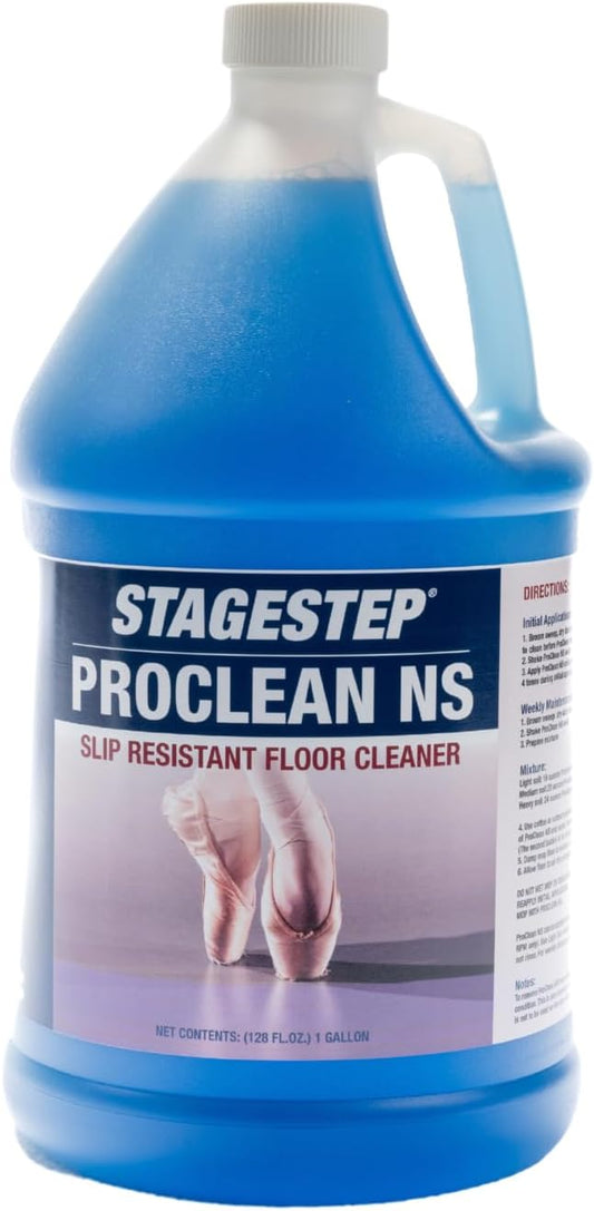 ProClean NS Non-Slip Floor Cleaner – 1 Gallon Concentrated Slip Resistant All-Purpose Floor Cleaner for Wood Laminate and Marley – Neutral pH Safe for Studios and Non-Porous Floors