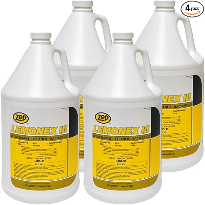 Zep Lemonex III Disinfectant Cleaner (Case of 4)