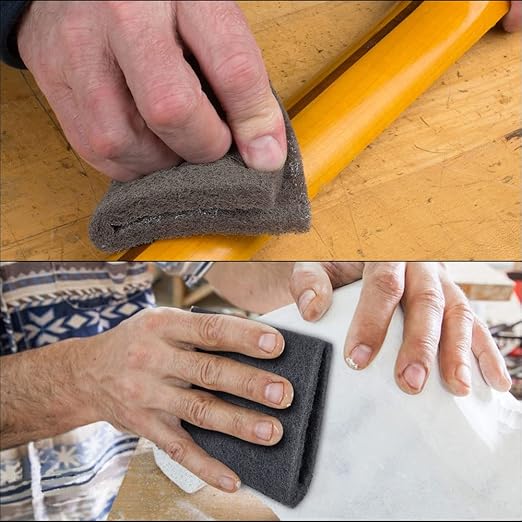 6"x9" Automotive Scuff Pad 8 Pack (7448) - 8 Gray(Ultra Fine), Wet/Dry Reusable Scuffing Pad for Paint Prep, Sanding - Auto Body, Woodworking & Handicrafts