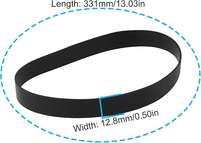 2pcs Carpet Cleaner Belt 1913578100 331x12.8mm Compatible with Vax W85-PP-T W85-PL-T