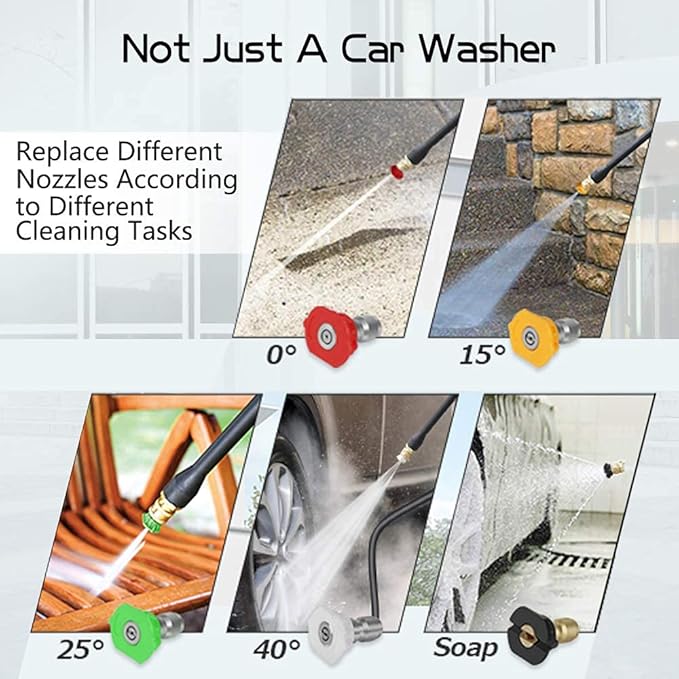 4200PSI Gas Pressure Washer 4.0GPM Gas Power Washer Gas Powered Washing Machine Commercial High Pressure Washer with 25ft Hose&5 Spray Nozzles for Patio Garden Yard Vehicle,EPA/CARB/ETL (Black)