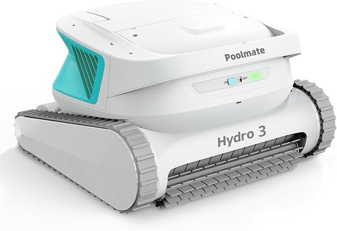 [2026 Version] Hydro3 Cordless Robotic Pool Cleaner, Automatic Pool Vacuum for Inground and Above Ground Pools, Lasts 200 Mins, Floor/Wall/Waterline Cleaning, Dual Inlet, Self-Parking [Green]