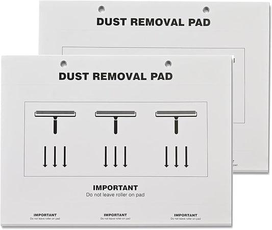 NEWISHTOOL Cleanroom Dust Removal Pad Sticky Paper, Self-Sticky Paper Sheet Adhesive Dust Collection Clean Pad for Cleaning Dust/Dirt/Lint, Sponge/Silicone/Anti-Static Roller Cleaning Mats (2)