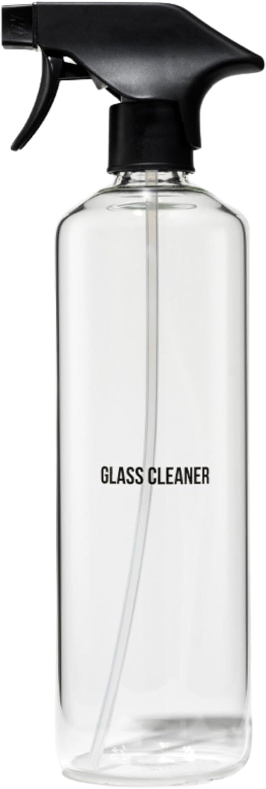 Public Goods Empty Glass Spray Bottle for Glass Cleaner | Refillable Spray Bottle for Cleaning | Made with Clear Borosilicate Glass for Windows, Mirrors | BPA Free | 24 Oz