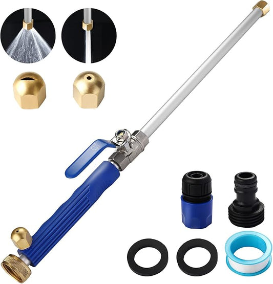 Upgraded Jet Nozzle for Garden Hose Power Washer Wand Hydro Jet High Pressure Washer Tools with 2 Different Nozzles and Hose Quick Connectors