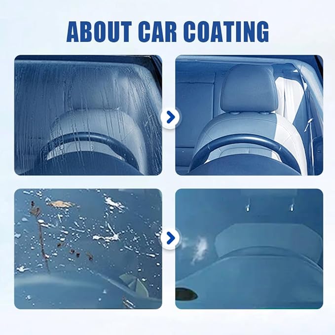 2026 New Handheld Glass Oil-Film Remover, Car Glass Oil Film Cleaner for Improved Visibility, Automotive Oil Film Cleaning Brush, Universal Glass Cleaning Wipe Board (4PCS)