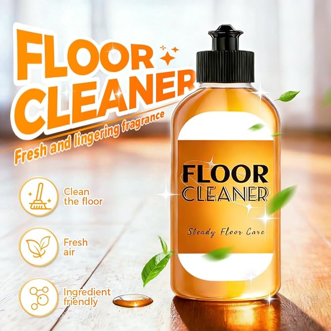 Powerful Stain Removing Floor Cleaner - All-Surface Acid Free Concentrated Formula Enzyme Floor Cleaner for Mopping & Spraying Hardwood, Tile, Vinyl & Laminate Floors | Pet-Safe & Streak-Free (1PCS)