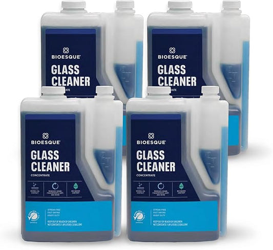 Bioesque Glass Cleaner Concentrate, 64 Fluid Ounce (Pack of 4)