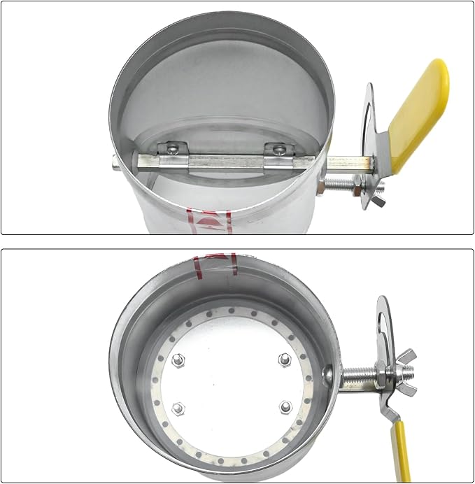 HVAC Duct Manual Volume Damper 6Inch Air Flow Regulator Airflow Ducting Backdraft Damper for Air Ventilation System (6 Inch)