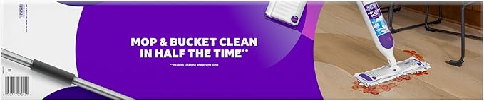 Swiffer PowerMop Multi-Surface Mop Kit for Floor Cleaning, Includes PowerMop, 2 Mopping Pad Refills, 1 Cleaning Solution with Fresh Scent and 2 Batteries