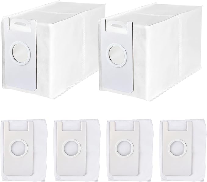 6 Pack Disposable Dust Bags for V5 Robot Vacuum Cleaner, 3.2L Large Capacity Vacuum Cleaner Dust Bags for V5, V5 PRO