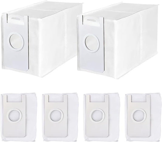 6 Pack Disposable Dust Bags for V5 Robot Vacuum Cleaner, 3.2L Large Capacity Vacuum Cleaner Dust Bags for V5, V5 PRO
