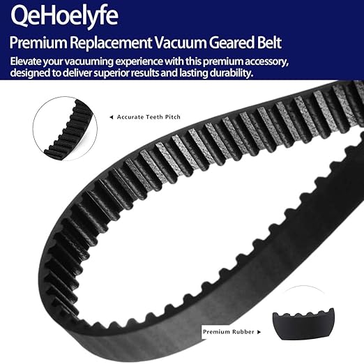 2 Pack 153-3GT-7 Replacement Belts for Shark HZ2002 HZ2000 LA502 LA500 LA455 AZ2002 AZ2000 AZ2000W AZ2000WWK Front Soft Brush 153-3MV-7 Upright Vacuum Cleaner, Soft Front Brush Belt