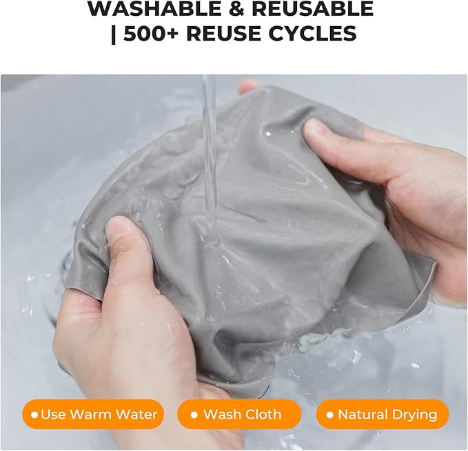 K&F CONCEPT 30 Pack Lens Cleaning Cloth | Microfiber Cleaning Cloth | Glasses Cleaning Cloths | Eyeglass Lens Cleaner | Eyeglasses, Camera Lens, VR/AR Headset, and Screen Cleaning | White & Grey