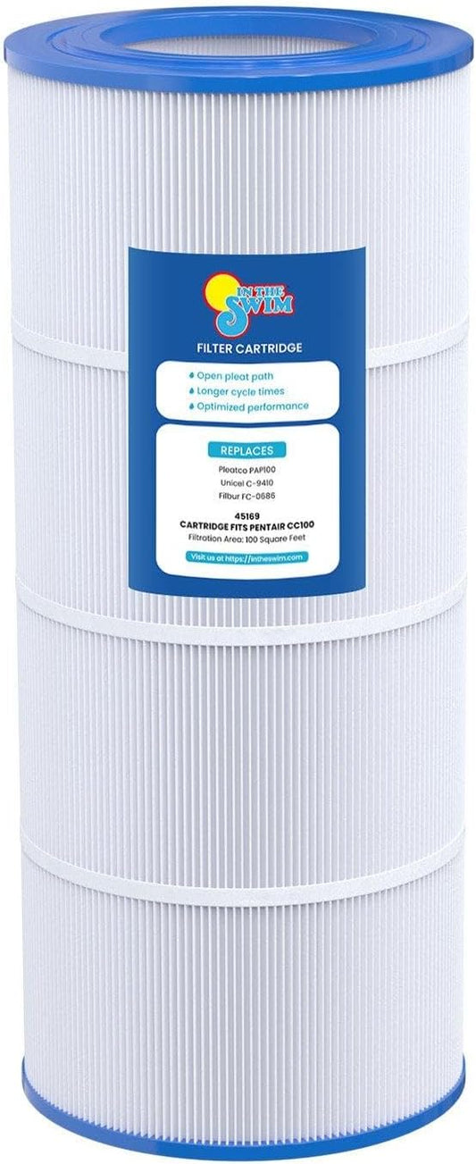 In The Swim Standard Pool Filter Cartridge Replacement for Pentair Clean and Clear 100 Predator CC100 Filter