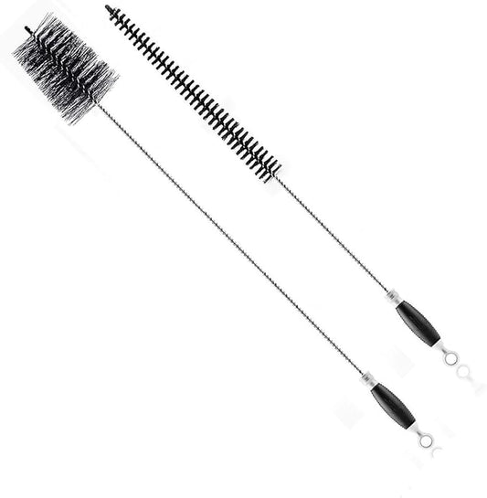 Fuller Brush Dryer Vent and Hose Brush Lint Removal Kit – Includes 27.5" Flexible Vent Brush and 35.5" Dryer Hose Brush with Spiral Bristles for Deep Cleaning