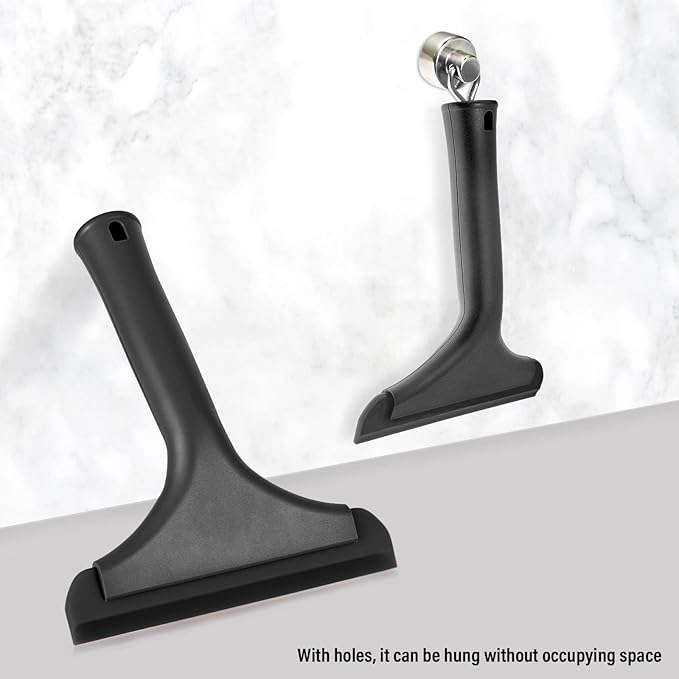 Gomake Small Silicone Squeegee Window Shower Squeegee Tool,Auto Water Blade for Car Windshield, Window, Mirror, Glass Door,Bathroom