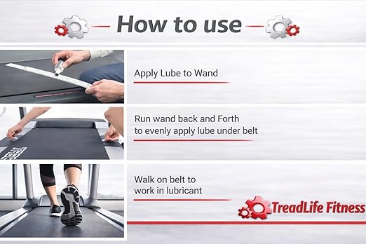 Fold-N-Glide Treadmill Maintenance Kit |Treadmill Lubricant for Belt | 5 x Lube Applications | Foldable Metal 23" Applicator Wand | Directions Included (Fold-N-Glide 5 Applications Kit)