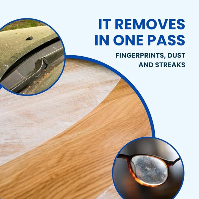 Supercloth® Premium Microfiber Cleaning Cloth for All-Purpose, Lasts Over 5 YEARS, Glasses Cleaning Cloth, Microfiber Cleaning Cloth for Cars, Magic Reusable Cloth Streak-Free 100% Made in Italy (6pk)