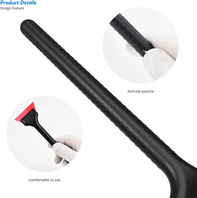 EHDIS Window Tint Tools Mini Quarter Window Squeegee Kit Different Hardness Small Squeegee for Installing Window Film,Vinyl Wrap Tools for Car Wrapping,Window/Mirrors Cleaning
