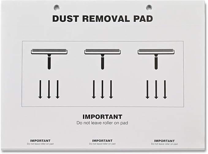 NEWISHTOOL 30 Sheets Cleanroom Dust Removal Pad Sticky Paper, Self-Sticky Paper Sheet Adhesive Dust Collection Clean Pad for Cleaning Dust/Dirt/Lint, Sponge/Silicone/Anti-Static Roller Cleaning Mats