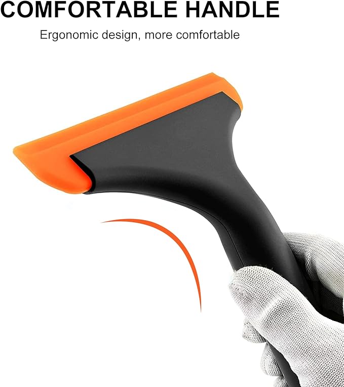 SetSail Shower Squeegee for Glass Doors, Small Squeegee for Shower Glass Door Mini Silicone Squeegee for Window Cleaner Tool Bathroom Squeegees for Car Window Cleaning 2 Pack