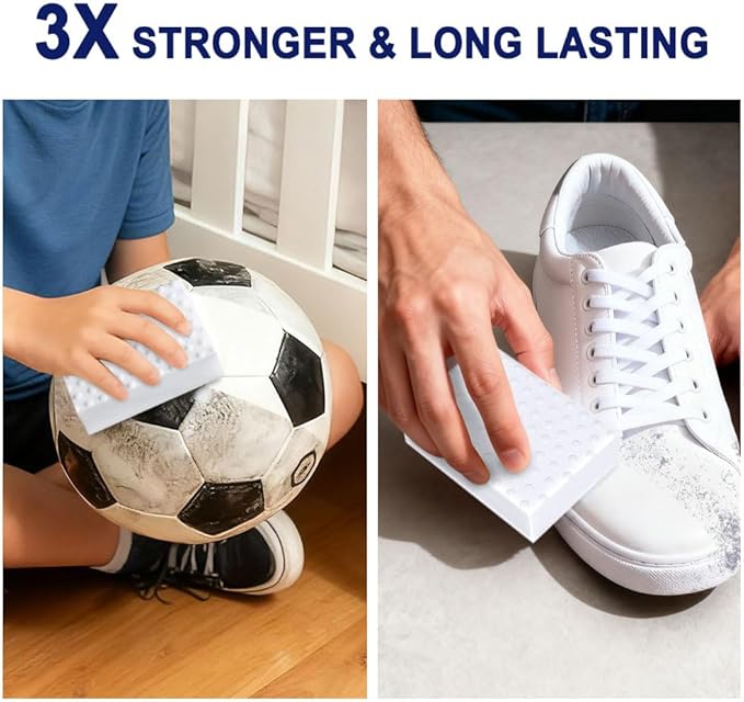 10 Pack Magic Sponge Eraser 3X Thick and Long Lasting Melamine Cleaning Sponges in Bulk - Multi Surface Scrubber Foam Cleaning Pads - Bathtub, Floor, Baseboard, Bathroom, Wall Cleaner （3.9*2.5*1.1in）