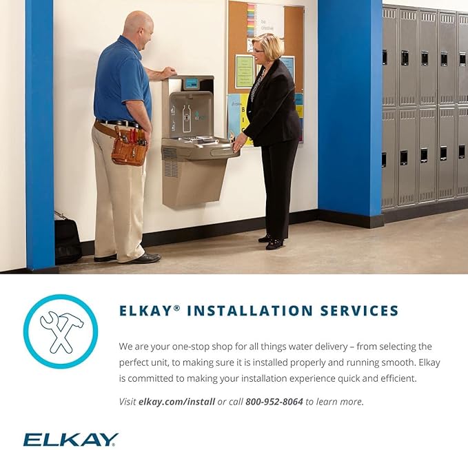 Elkay 51299c_3PK WaterSentry VII Cooler Replacement Filter Assembly (3 Pack), 3.2 x 3.2 x 12 inches, White