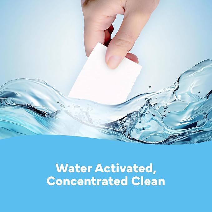 Tru Earth Compact Dry Laundry Detergent Sheets - Up to 64 Loads (32 Sheets) - Paraben-Free - Original Eco-Strip Liquidless Detergen - Fresh Linen | Packaging May Vary