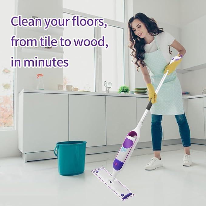 24 Pack Disposable Power Mop Pads for Swiffer Power Mop Pads, Compatible with Swiffer Power Mop Refills, Unscented Spray Replacement Floor Cleaning Refills for urface/Hardwood Floor Cleaning