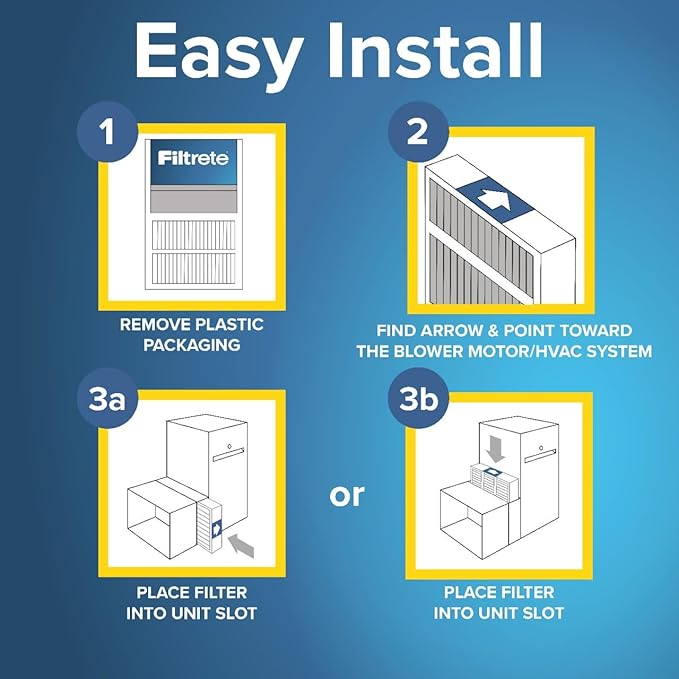 Filtrete 20x25x5 AC Furnace Air Filter, MERV 13, MPR 1900, Premium Allergen, Bacteria & Virus Filter, Electrostatic Air Cleaning Filter, 2-Pack (Actual Size 19.56 x 24.13 x 4.75 in)