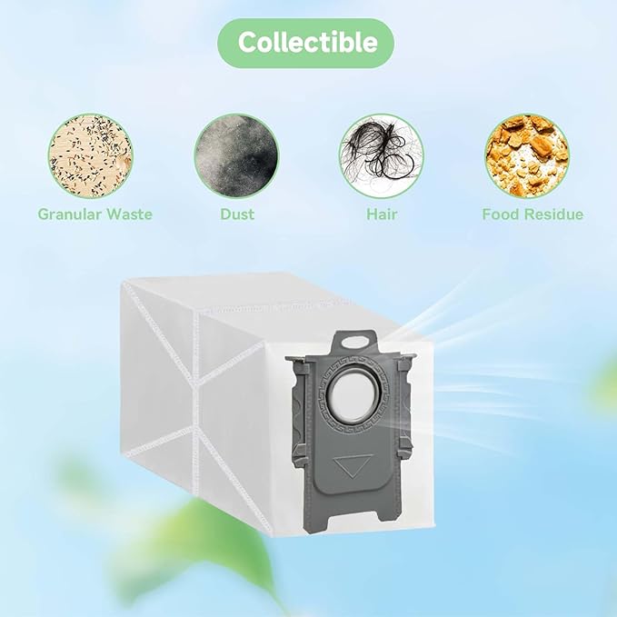 20 Pack Qrevo Dust Bags for Roborock QV 35A, Qrevo S5V, Saros 10R/Z70, Qrevo Edge S5A, Qrevo CurvX, S8 MaxV Ultra, Qrevo Curv S5X, Qrevo S/Pro/Plus/Edge/Master/Slim/Curv/MaxV/2R3W Qrevo Series