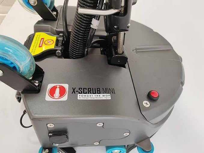 X-Scrub® Mini 11" Commercial Grade Automatic Floor Scrubber | Forget the mop and get in all the tight spots with the X-Scrub Mini. Efficiently scrubs the floor and leaves it dry.