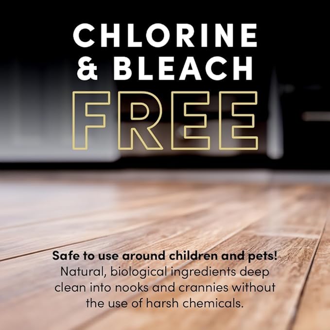 Clean Revolution SuperCharged All Purpose Cleaner Refill with Smart Probiotic + Enzyme Complex, Multi-Surface Kitchen Bathroom & Floor Cleaner, Fragrance Free, 128 Fl Oz (Pack of 1)