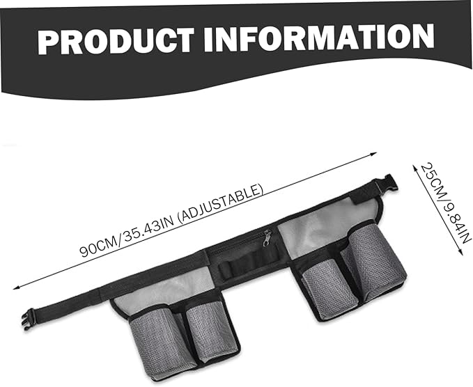 Window Cleaning Belt Adjustable Breathable Tool Belt with Multiple Pockets for Men Women Utility for Cleaning Tools Gardening Accessories Handy Organiser for Home and Professional Use