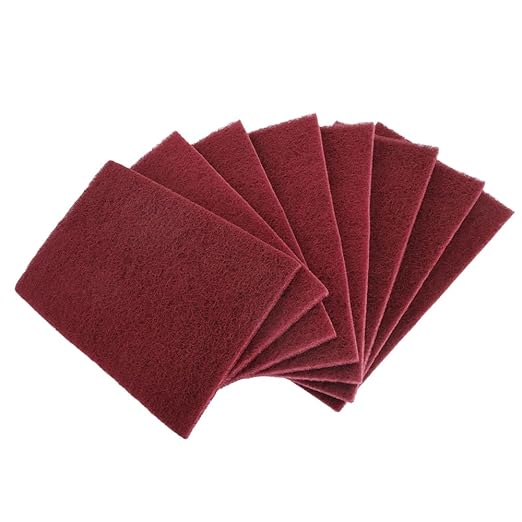 6"x9" Automotive Scuff Pad 8 Pack (7447) - 8 Maroon(Fine), Wet/Dry Reusable Scuffing Pad for Paint Prep, Sanding - Auto Body, Woodworking & Handicrafts