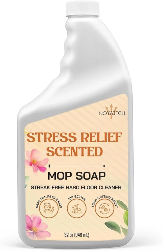Mop Soap Highly Scented Stress Relief Fragrance. Floor Cleaner Concentrate – Non-Toxic, Pet safe, No Residue – Safe for Tile, Stone, Marble, Wood, & Grout – For All Mop Types – Made in USA