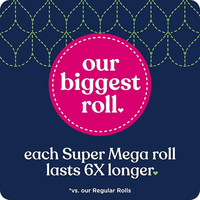 Quilted Northern Ultra Soft & Strong Toilet Paper, 8 Super Mega Rolls | 48 Regular Rolls Equivalent | Sustainable | Pack of 2