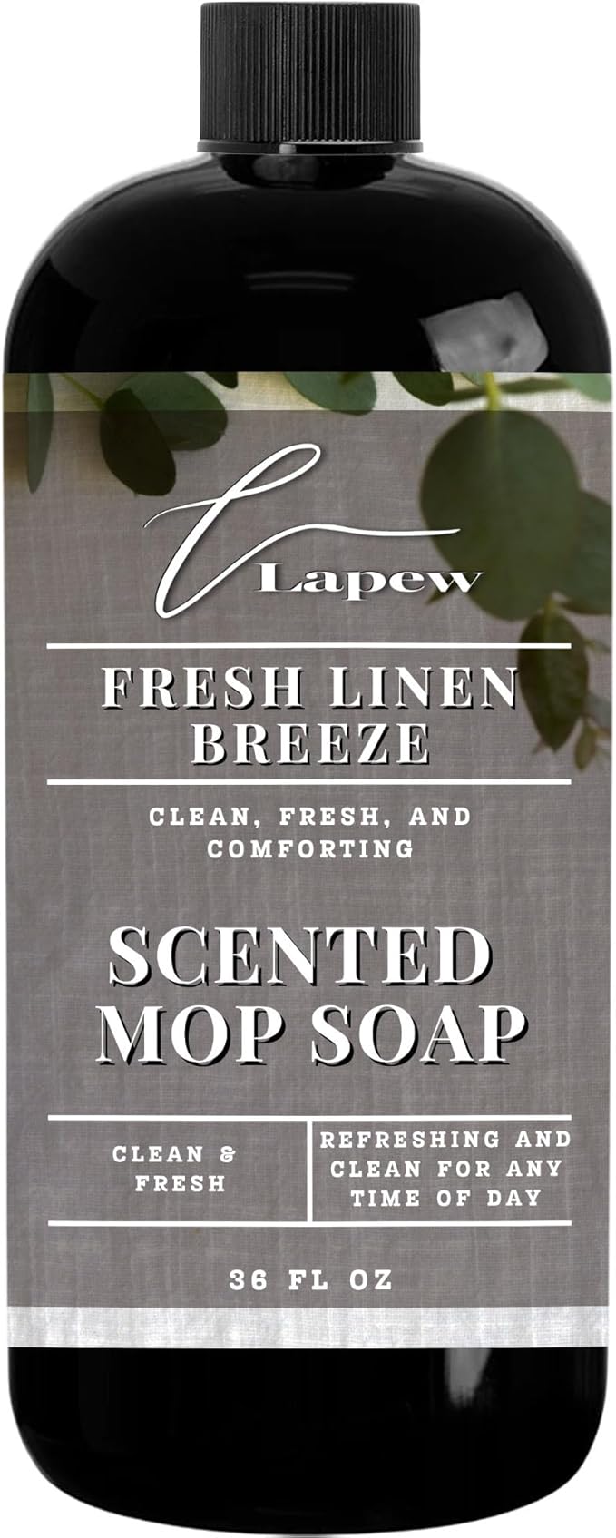 Luxury Floor Cleaner, Scented Mop Soap Concentrate | Hard Floor Cleaner for Tile, Vinyl, Laminate, LVP & Sealed Hardwood | Low-Foam, Streak-Free | 36 oz | Fresh Linen Breeze