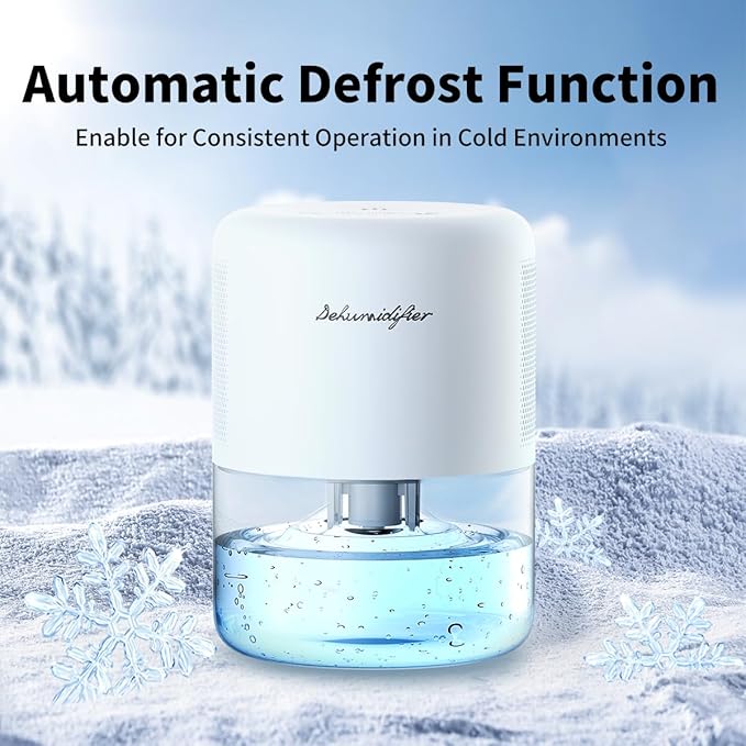 Dehumidifier for Home Small Quiet Dehumidifiers for 44OZ Water Tank Auto Defrost and Shutoff 10 Colors Light 4 Timer Options 3 Modes Portable Dehumidifiers for Bedroom Bathroom Closet RV