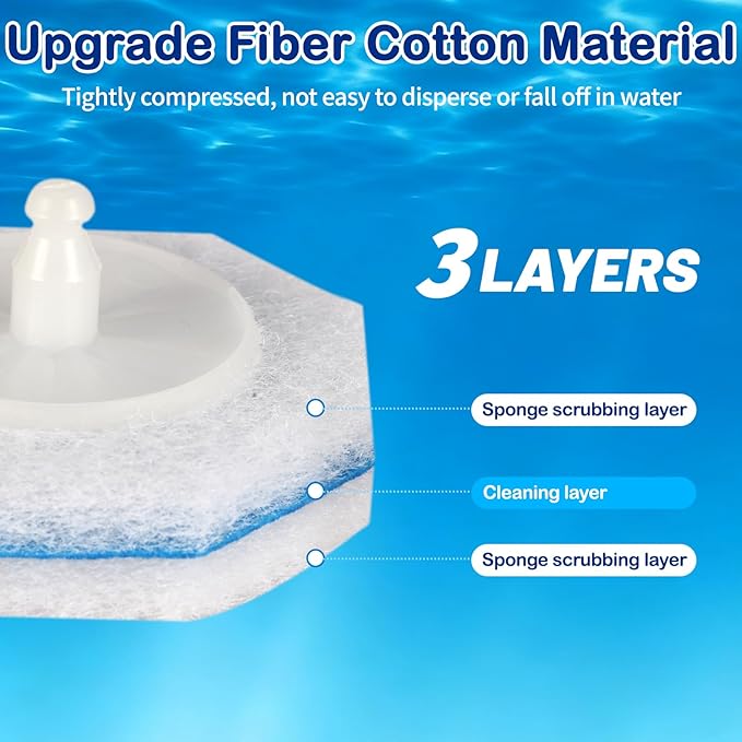 100 Count Disposable Toilet Wand Refills for Clorox Toilet Wand, 5X Cleaning Power Scrubber Refill, High-Density Disposable Brush Refills, 360° Efficient Cleaning, No Falling Apart, Fresh Fragrance.